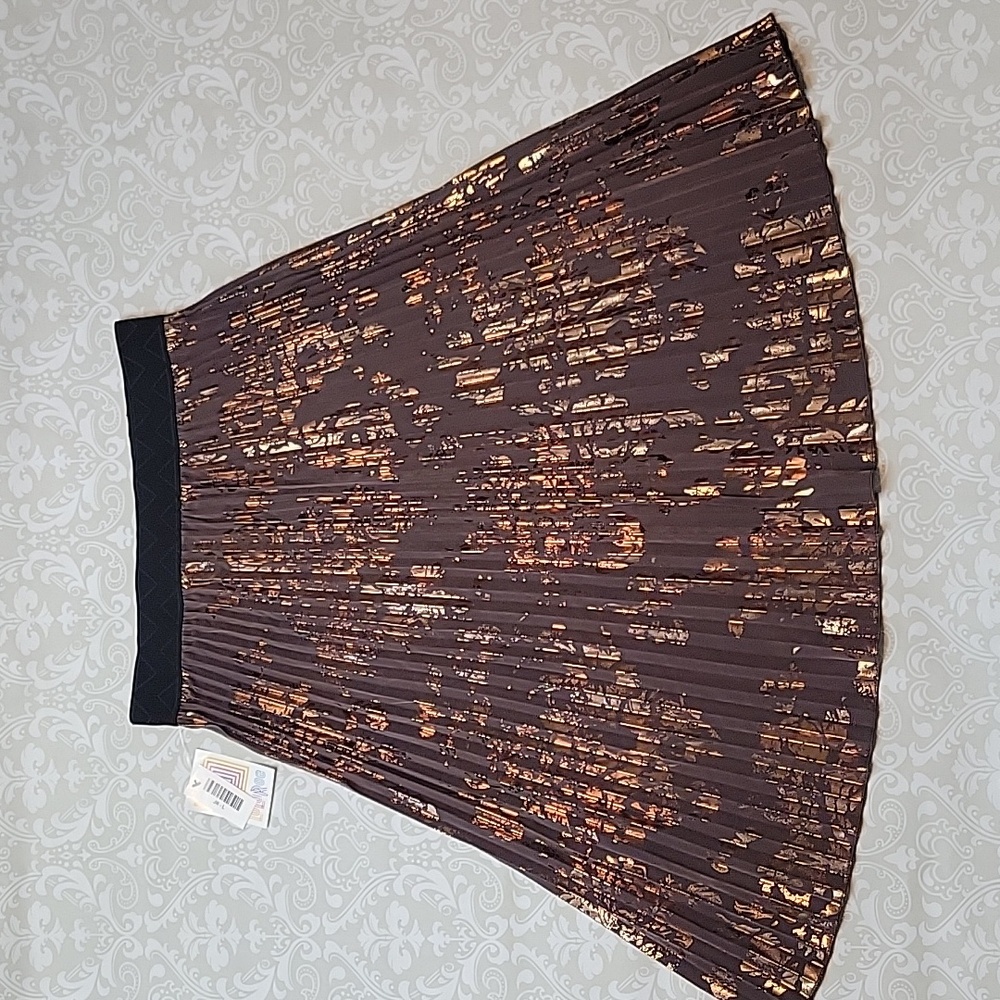 Beautiful Brown and Gold Shimmer Jill Skirt